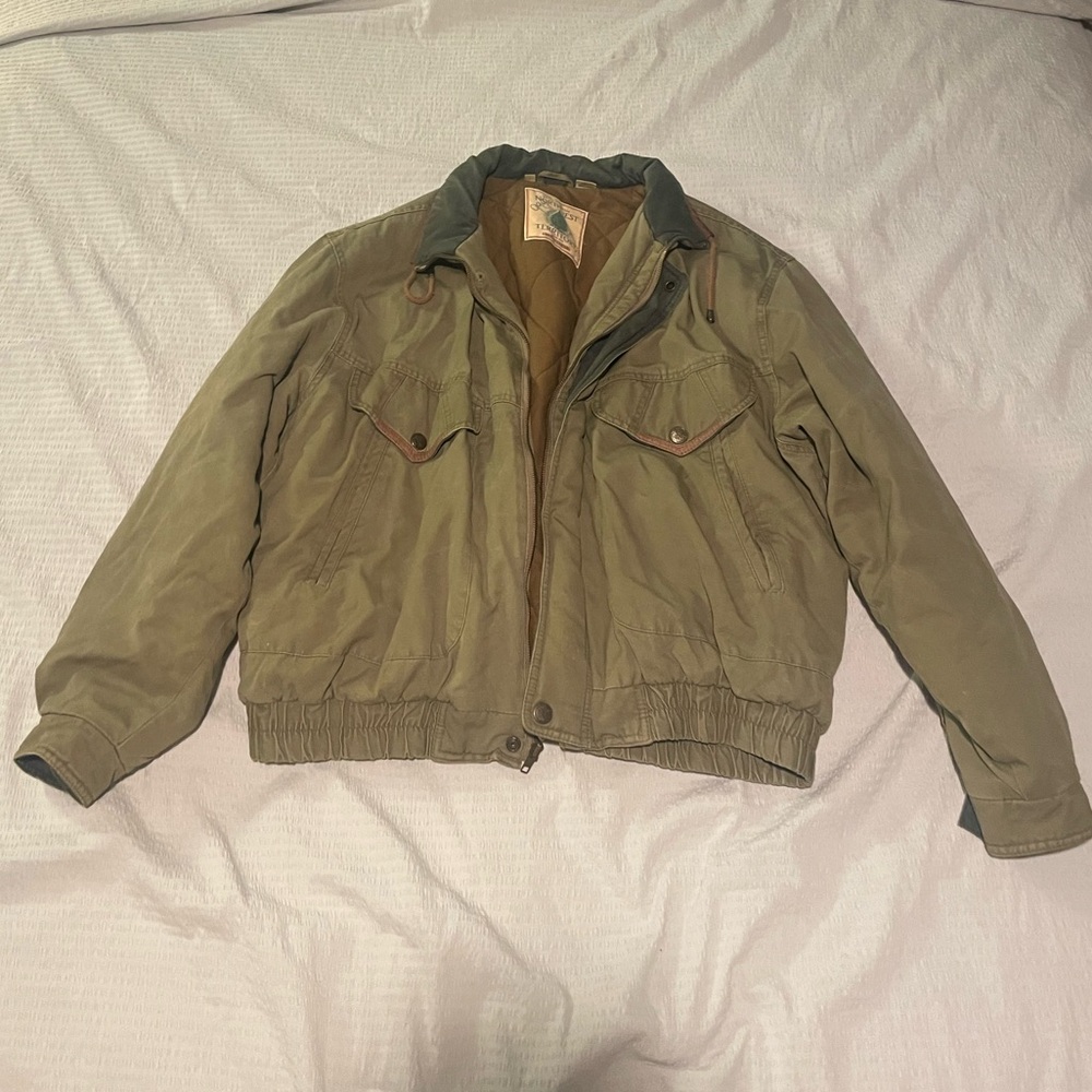 Vintage Northwest Territory Mens Army Green Jacket